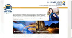 Desktop Screenshot of pauniversitiesonline.edu